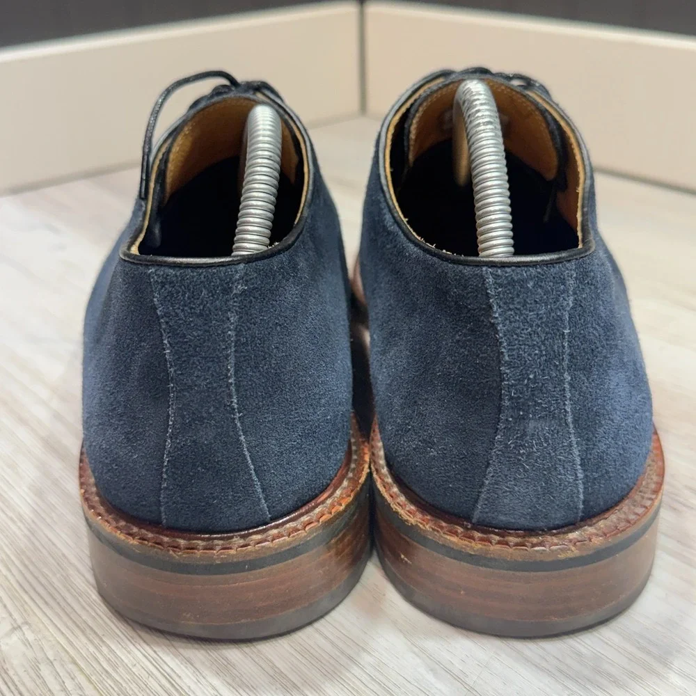 Beckett Simonon Durant Durby Blue Suede Men's Size 11 Dress Shoes
